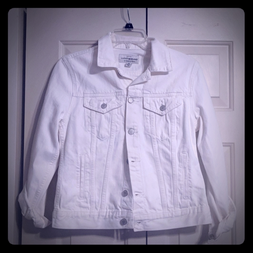 Lucky Brand Trucker Jacket - White